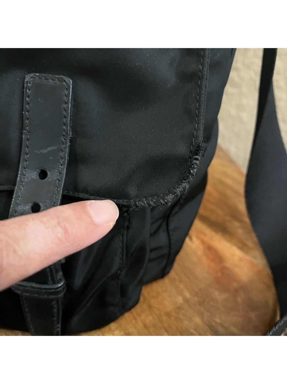 Prada Black Nylon Crossbody Messenger with Buckle Detail - Picture 4 of 16